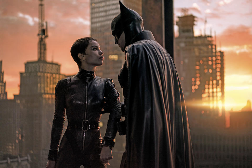 Zoë Kravitz and Robert Pattinson in The Batman