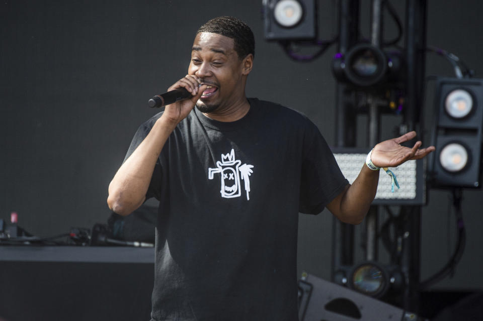 ARCHIVO - Danny Brown durante su presentación en el festival Austin City Limits en Zilker Park en Austin, Texas el 15 de octubre de 2017. "Tantor" de Brown fue nombrada una de las canciones del año por The Associated Press. (Foto Amy Harris/Invision/AP, archivo)