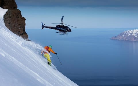 heli skiing - Credit: james orr heliski