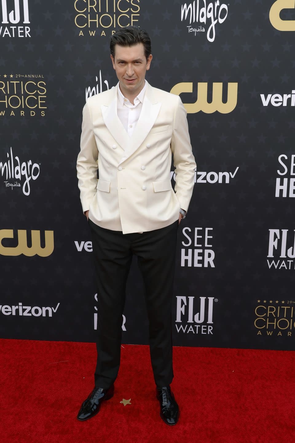 santa monica, california january 14 nicholas braun attends the 29th annual critics choice awards at barker hangar on january 14, 2024 in santa monica, california photo by frazer harrisongetty images