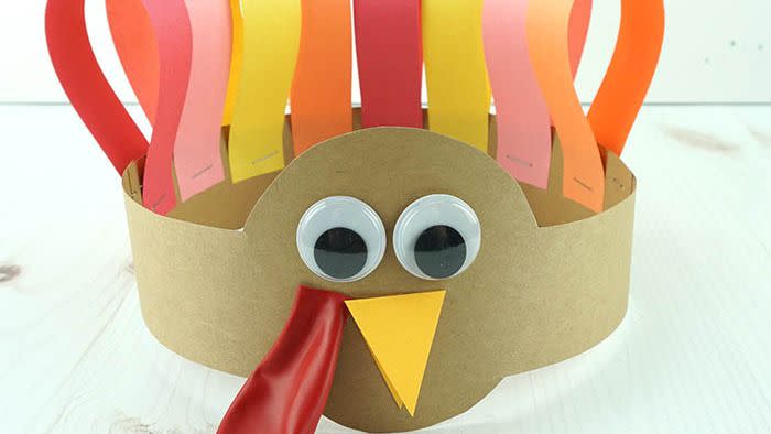 turkey headband easy thanksgiving crafts for kids