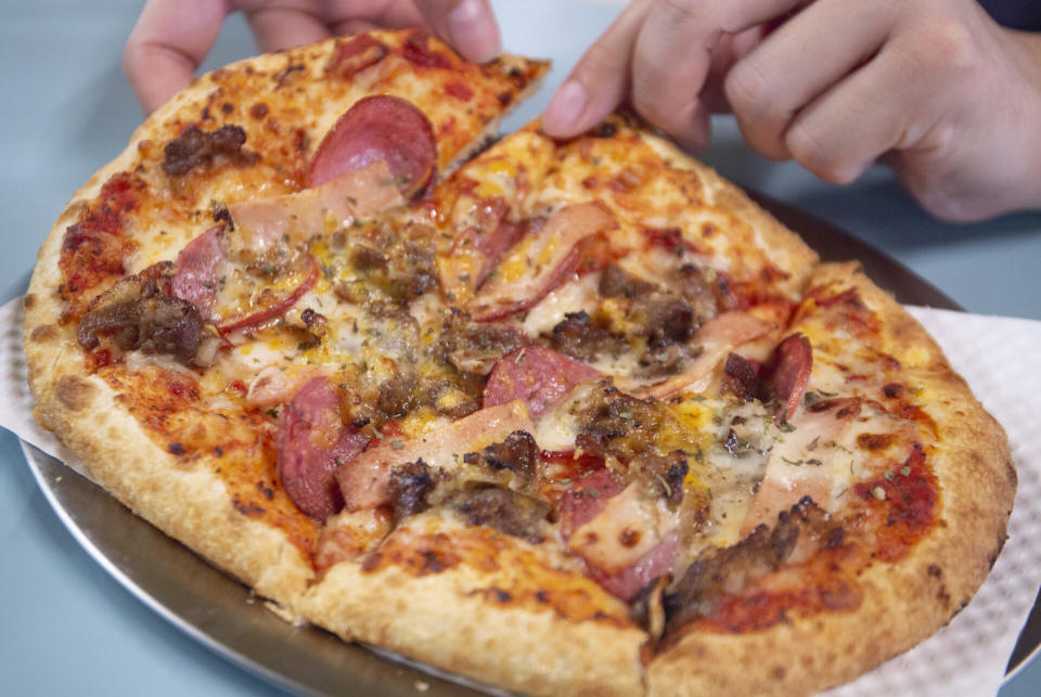 Jurong West Hawker Centre - Meat maniac pizza