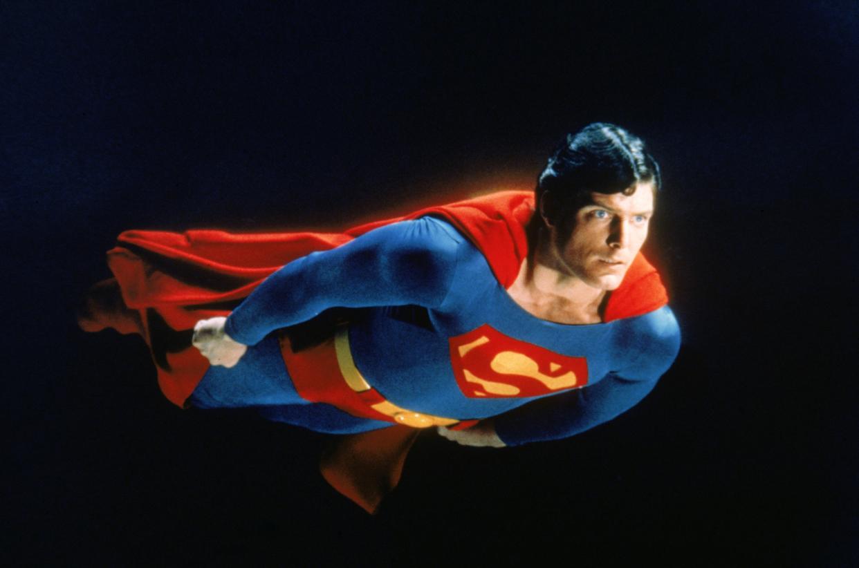 Christopher Reeve takes flight as the Man of Steel in Superman II (Warner Bros.)