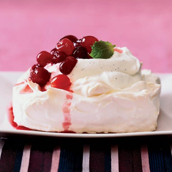 Cranberry and Orange Pavlovas