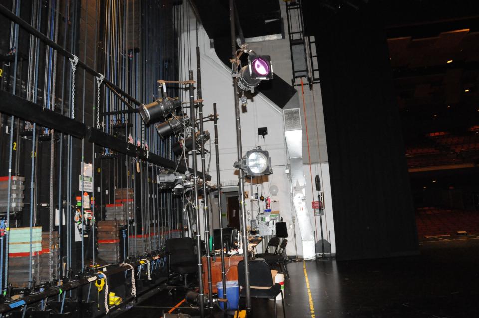 Lights in a play make a difference. Some of these will be used in the play "Nunsense."