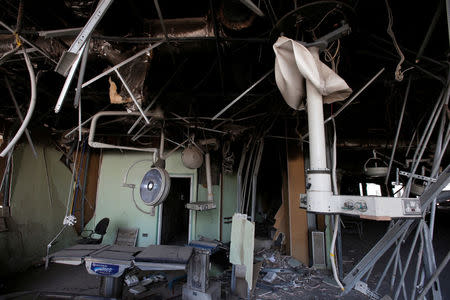 Interior of a maternity hospital damaged from the war against Islamic State militants in east Mosul, Iraq August 15, 2017. Picture taken August 15, 2017. REUTERS/Azad Lashkari