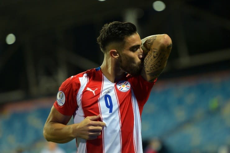 Gabriel Ávalos en la Selección Paraguaya. (Foto: Getty Images)