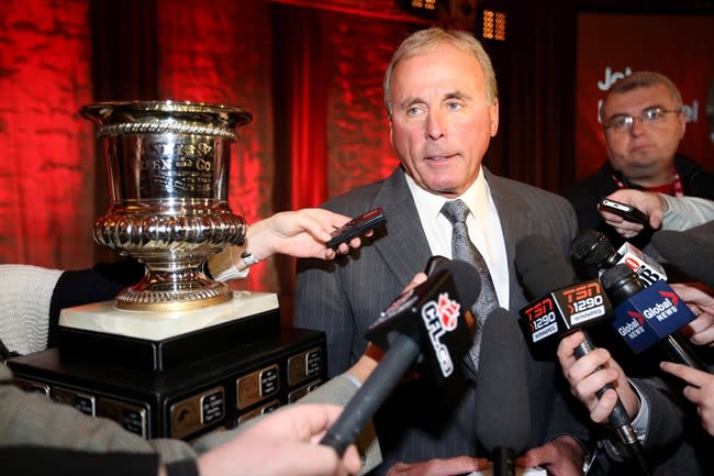 Calgary Stampeders head coach John Hufnagel was honoured with the CFL's Coach of the Year award Wednesday. (Trevor Hagan/The Canadian Press.)