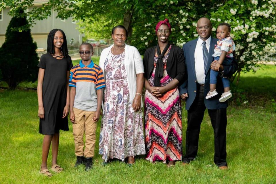 Jacob Kiprop Birech, 53, and his wife, Penina Jerotich Birech, met while teaching at a high school in Kenya. The couple of 20 years shares two daughters and two sons.