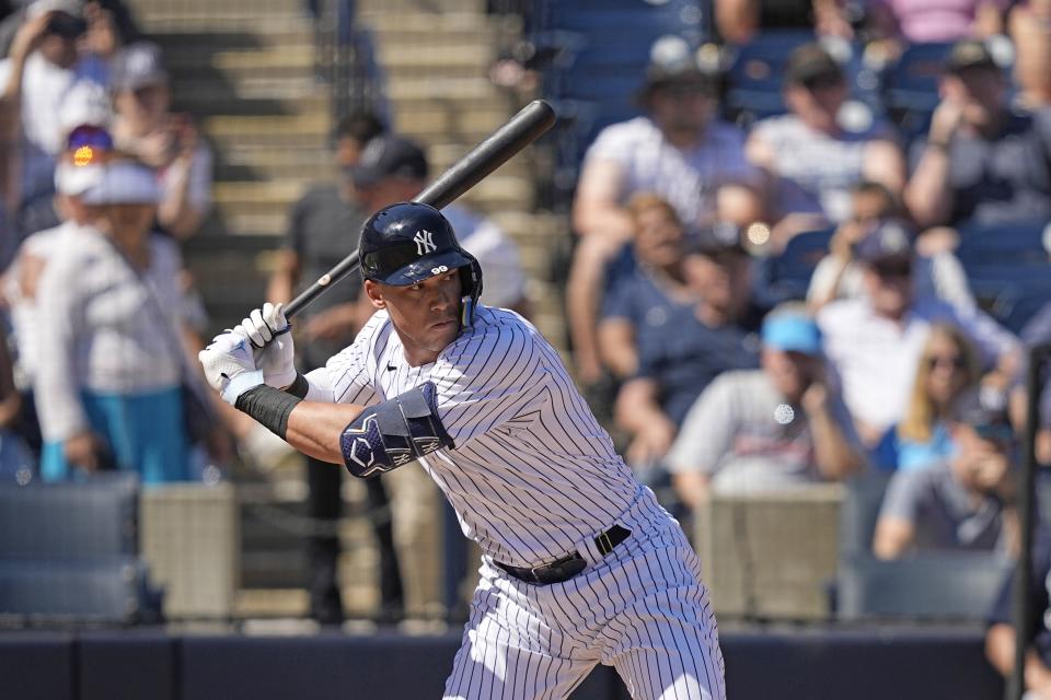 Aaron Judge will have a difficult time repeating his 2022 stats, but still has plenty of fantasy juice. (AP Photo/David J. Phillip)