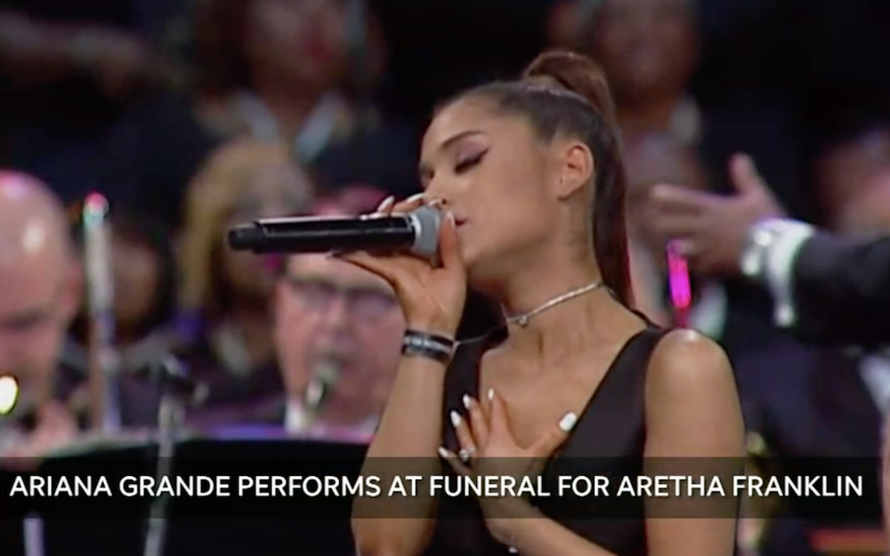 Ariana Grande Delivers Powerful “natural Woman” Cover At Aretha Franklin Funeral Watch 1779