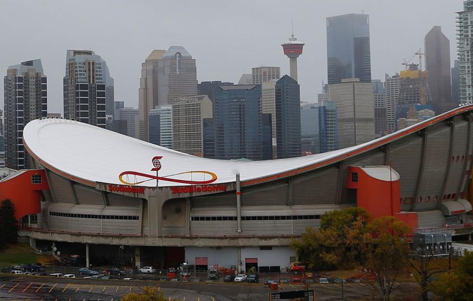  Scotiabank Saddledome in Calgary, above, and the Scotiabank Arena in Toronto and are rolling out Amazon’s technology allowing some of the venue’s stores to offer fans checkout-free shopping.