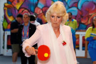 <p>The Duchess of Cornwall has showed off her table tennis skills on several royal outings, impressively playing at just a moment's notice!</p>