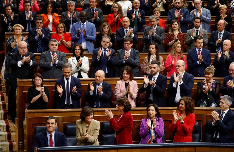 Investiture debate at the Parliament in Madrid