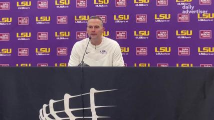 LSU basketball coach Matt McMahon discusses Tigers' 10th straight loss