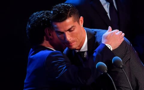 Ronaldo and Maradona - Credit: AFP