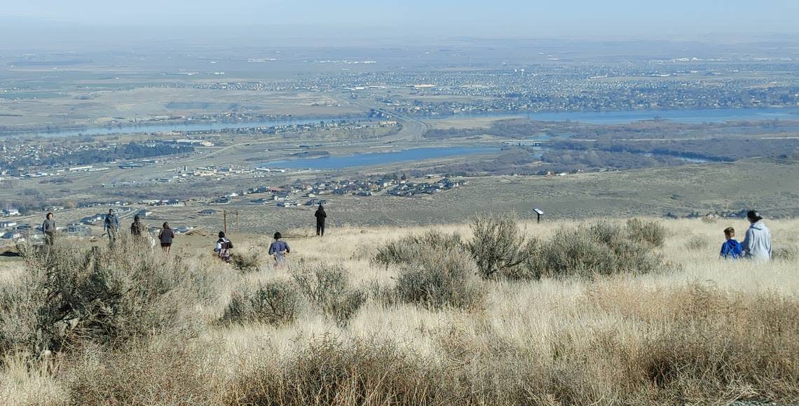 The Badger Mountain Centennial Preserve offers access to the summit and territorial views of the Columbia River and the Tri-Cities. Sharon Grant, co-founder of Friends of Badger Mountain, was named 2024 Tri-Citian of the Year for her work to establish the trail network.