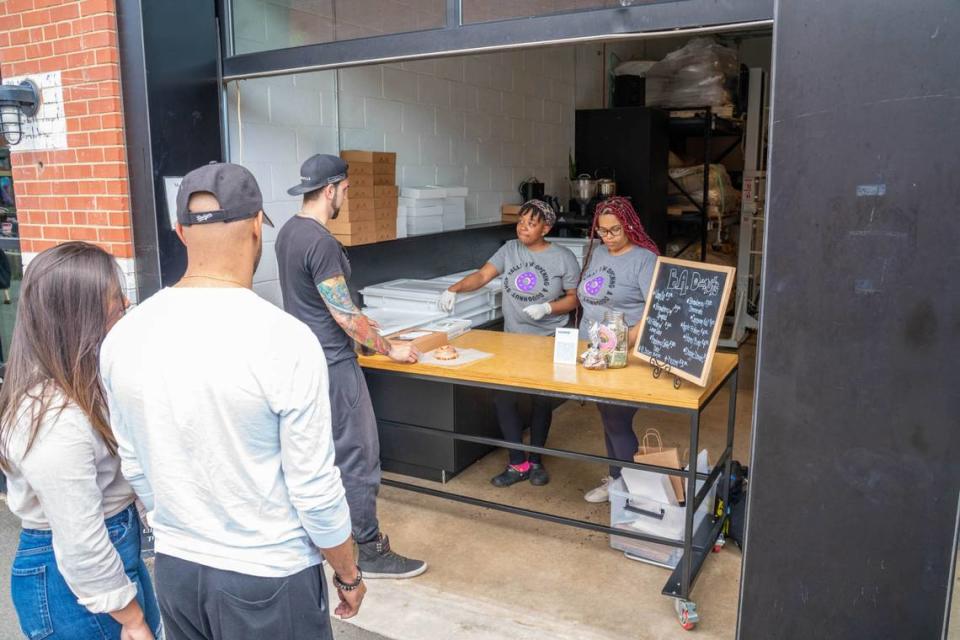 Beyond Amazing Donuts’ pop-up at Hex Coffee in Camp North End.