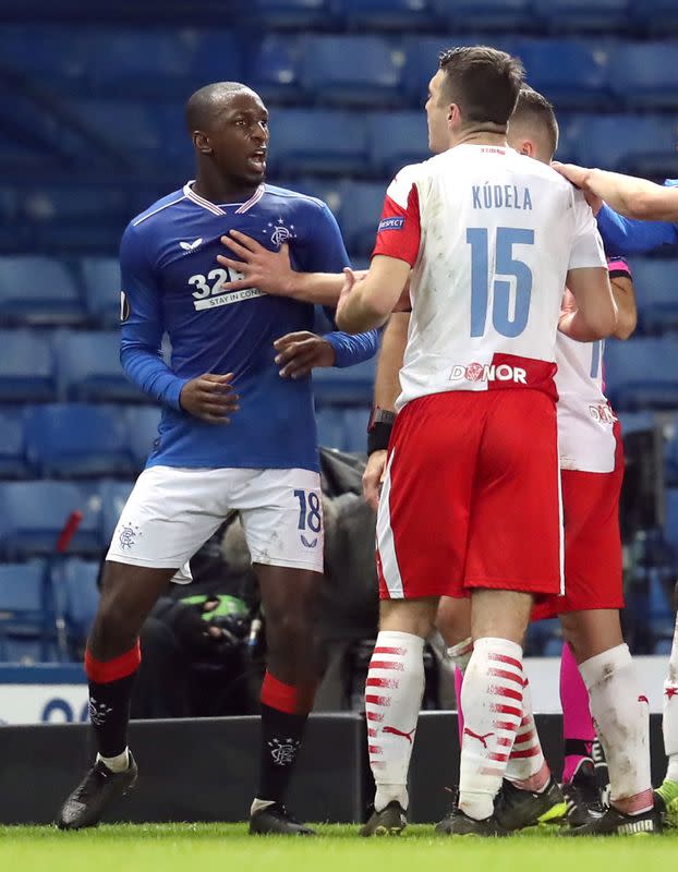 FILE PHOTO: Europa League - Round of 16 Second Leg - Rangers v Slavia Prague