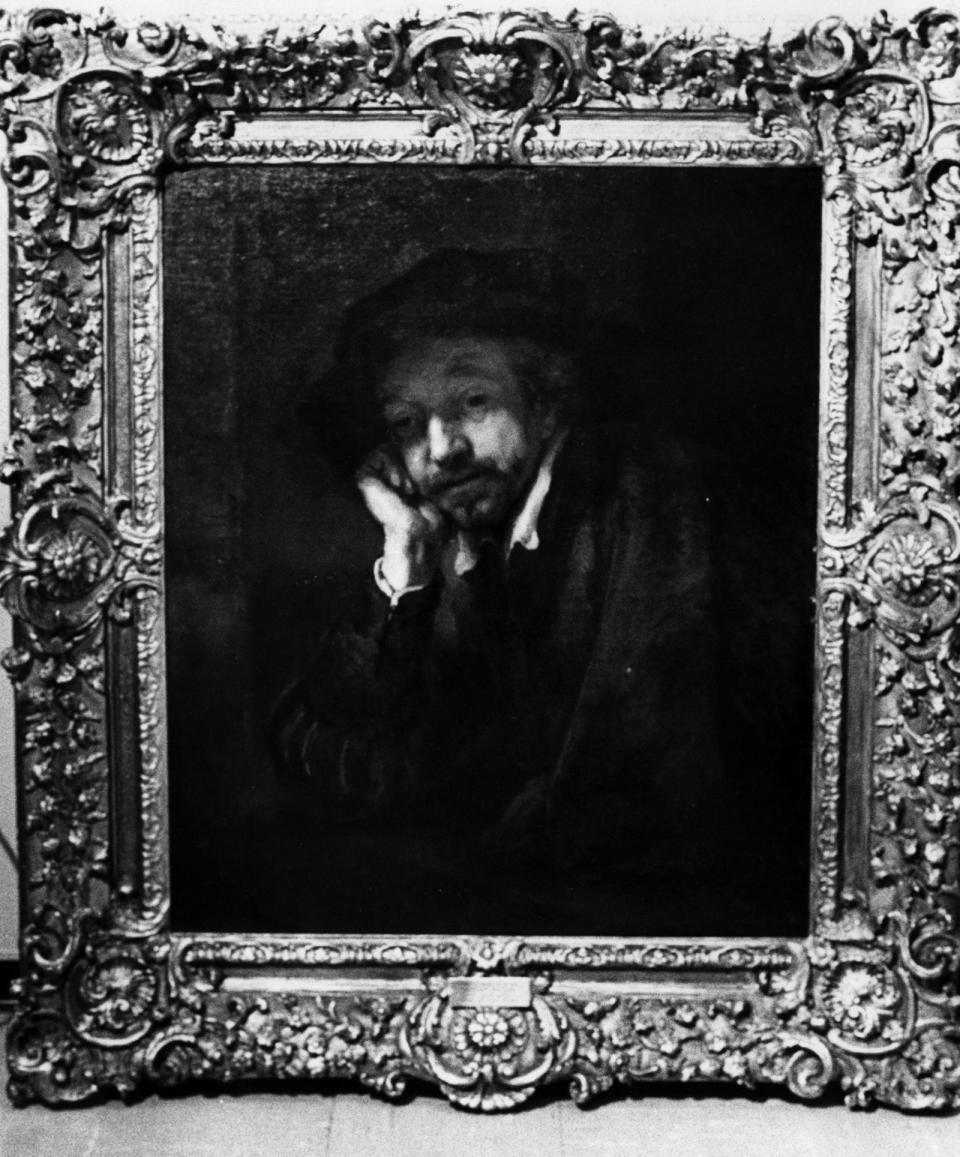 December 1973: "Man Leaning on a Sill" by Rembrandt at the Taft Museum.
