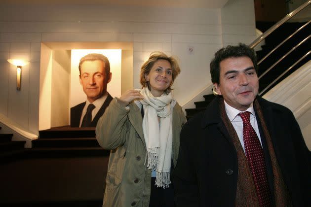 <p>Valérie Pécresse s'engage derrière Nicolas Sarkozy pour la campagne présidentielle de 2007, ici aux côtés de Pierre Lellouche.</p>