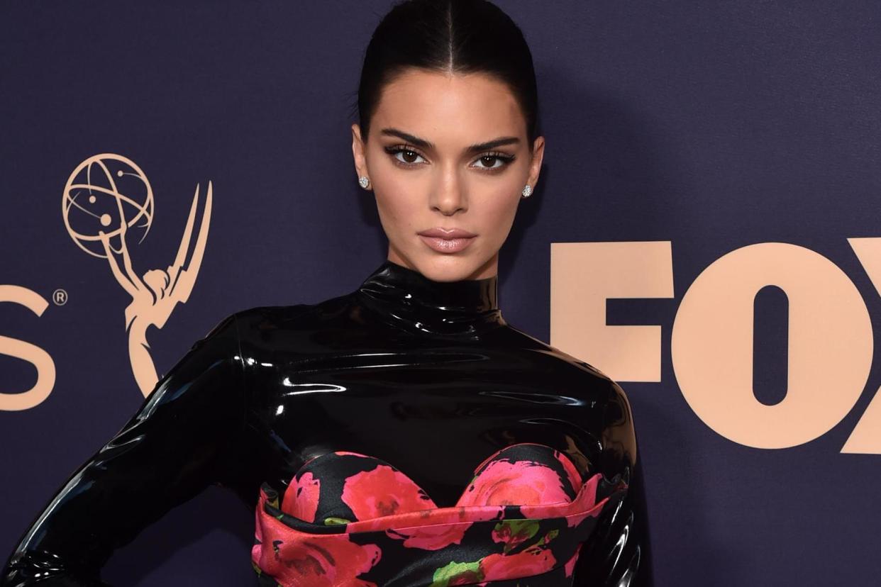 Kendall Jenner in Richard Quinn: Getty Images
