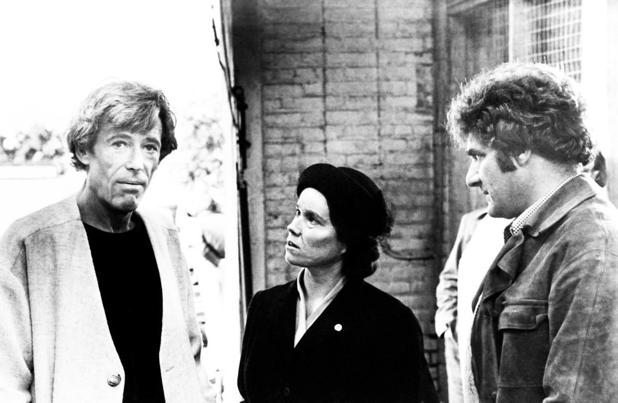 Peter O'Toole, Barbara Hershey and Richard Rush on the set of The Stunt Man (Photo: 20th Century Fox Film Corp./courtesy Everett Collection)