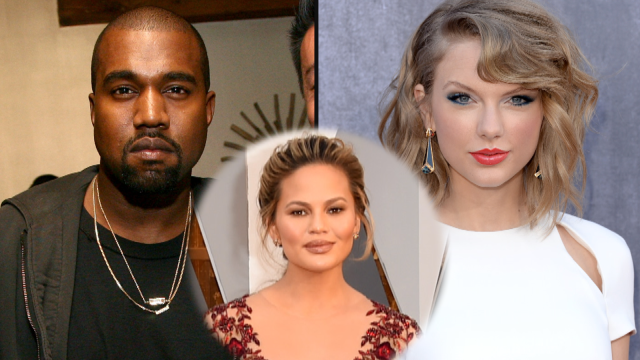 Chrissy Teigen Weighs In On Taylor Swifts Kanye West Diss At The 1105