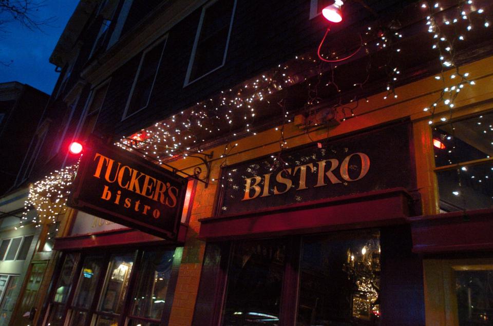 The exterior of Tucker's Bistro, on Broadway in Newport.