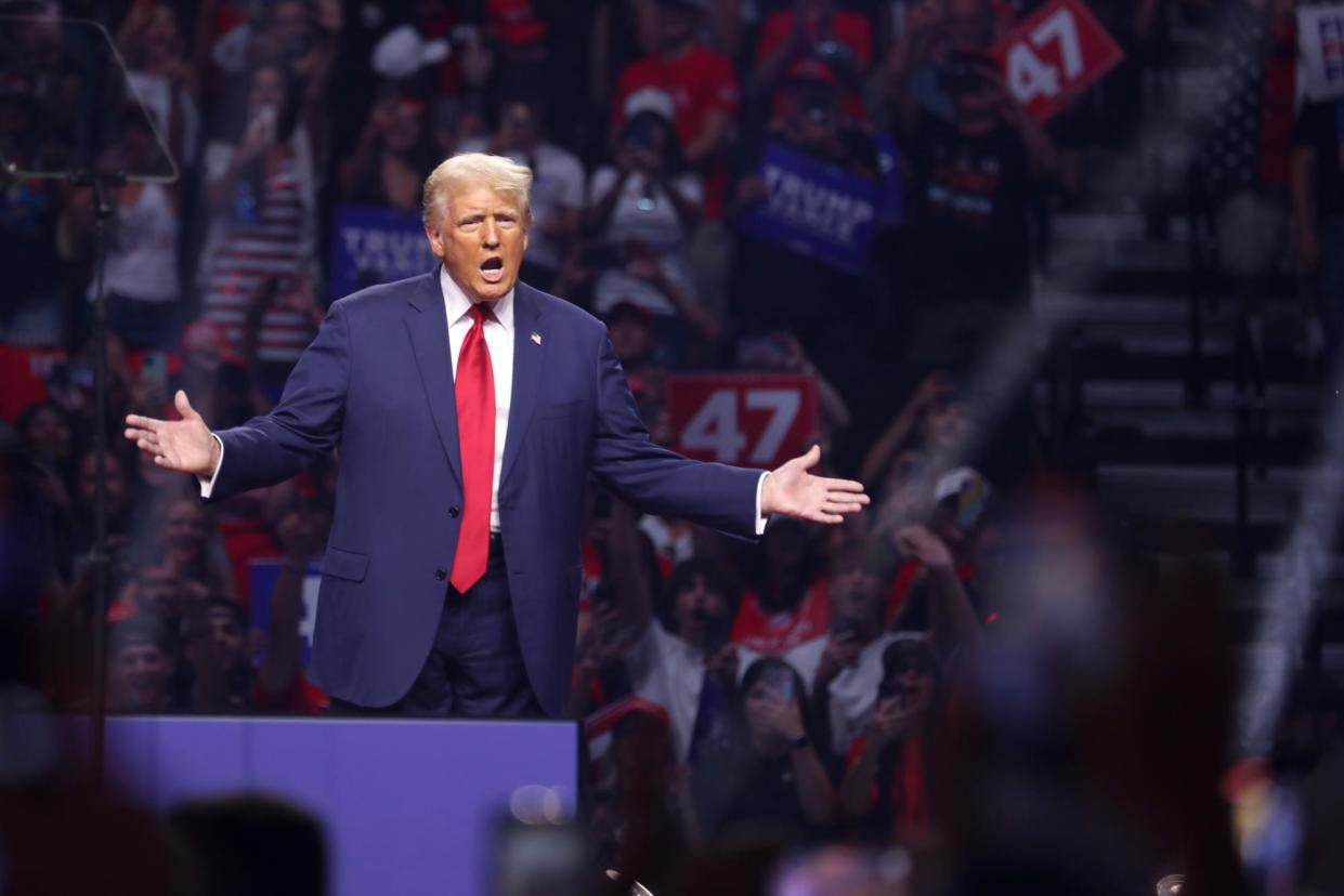 <span>Donald Trump campaigns in Glendale, Arizona, on 23 August.</span><span>Photograph: Gage Skidmore/Zuma Press Wire/Rex/Shutterstock</span>