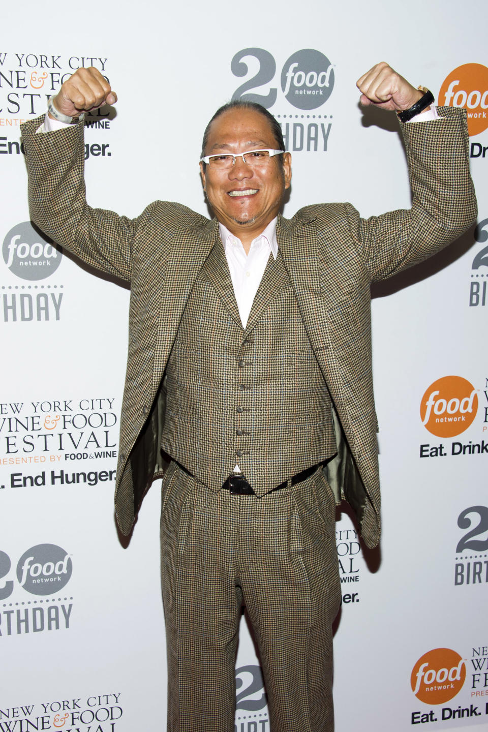 Masaharu Morimoto attends the Food Network's 20th birthday party on Thursday, Oct. 17, 2013, in New York. (Photo by Charles Sykes/Invision/AP)