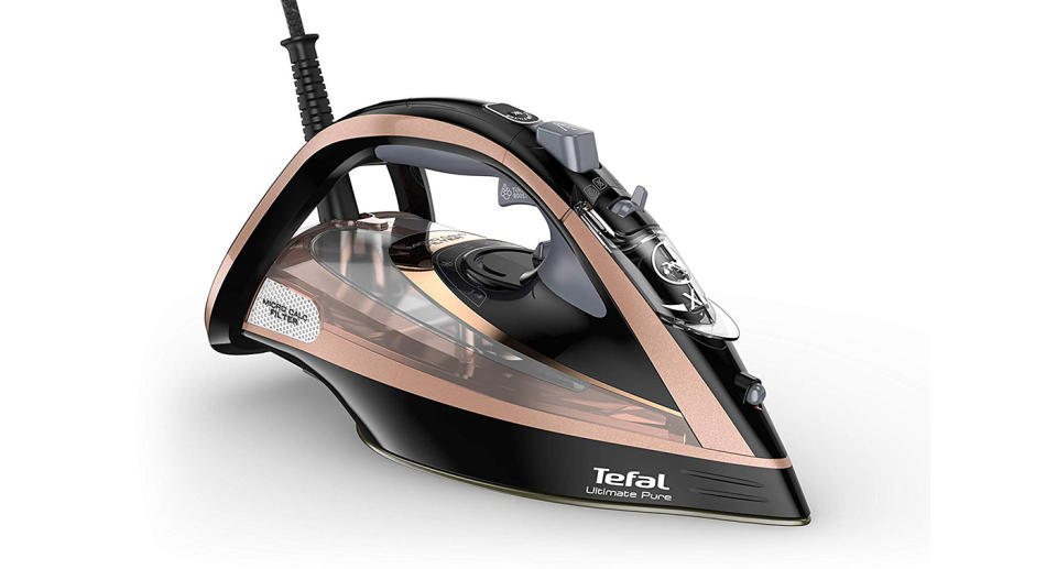 Tefal FV9845 Ultimate Pure Steam Iron, Black/Gold: Was £159.99, Now £74.99