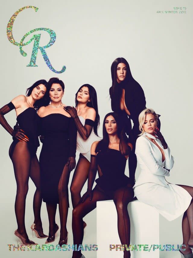 The Kardashian-Jenner women pose together for 'CR Fashion Book.'