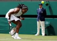 Britain Tennis - Wimbledon - All England Lawn Tennis & Croquet Club, Wimbledon, England - 28/6/16 USA's Serena Williams celebrates during her match against Switzerland's Amra Sadikovic REUTERS/Stefan Wermuth