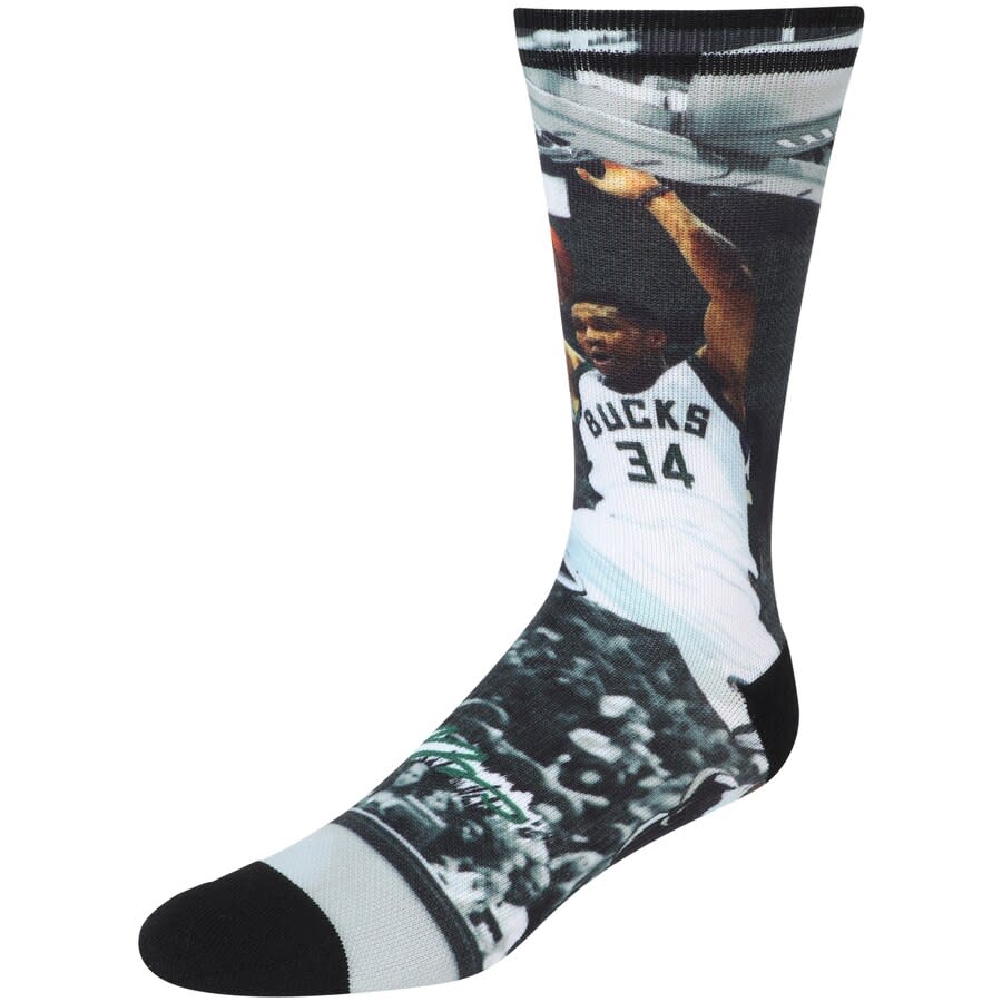 Giannis Antetokounmpo Bucks Crew Socks