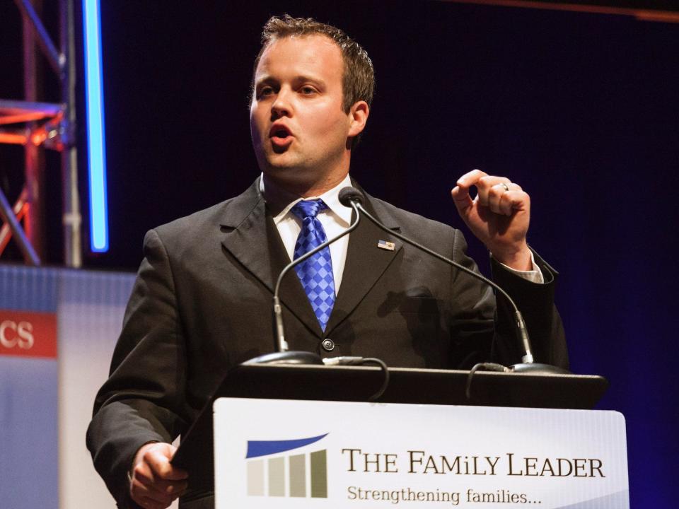 Josh Duggar, Executive Director of the Family Research Council Action, speaks at the Family Leadership Summit in Ames, Iowa August 9, 2014.