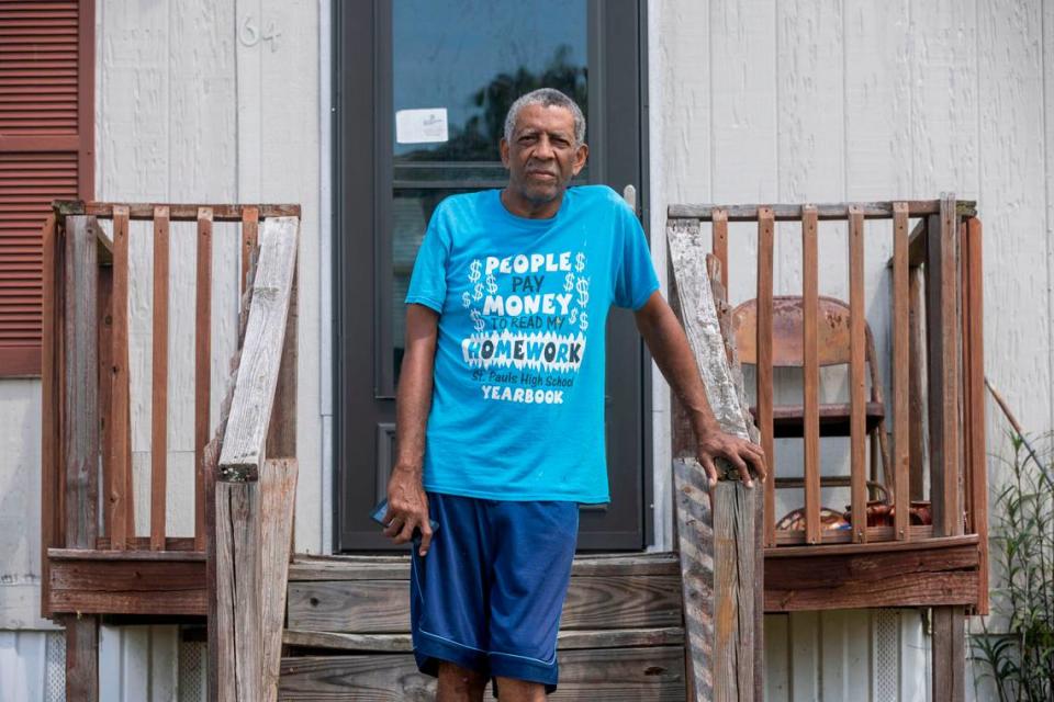 Stevie McMillan says that after 24 massive poultry barns were built near his home in Robeson County, they brought flies, turkey vultures and speeding trucks. “I wish they would have contacted the community and given them a say in this thing,” he said.