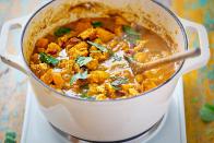 <p>Before you tuck into that spag bol or go heavy-handed on the turmeric in your curry, be aware that it can take its toll on your smile.</p><p>"Bright coloured cooking sauces can also cause staining," says Dr Cronin.</p><p>"If you think about ingredients that stain your hands or clothes when you are cook, these foods will also stain the tooth’s enamel. Examples include beetroot, tomatoes and turmeric."</p><br>