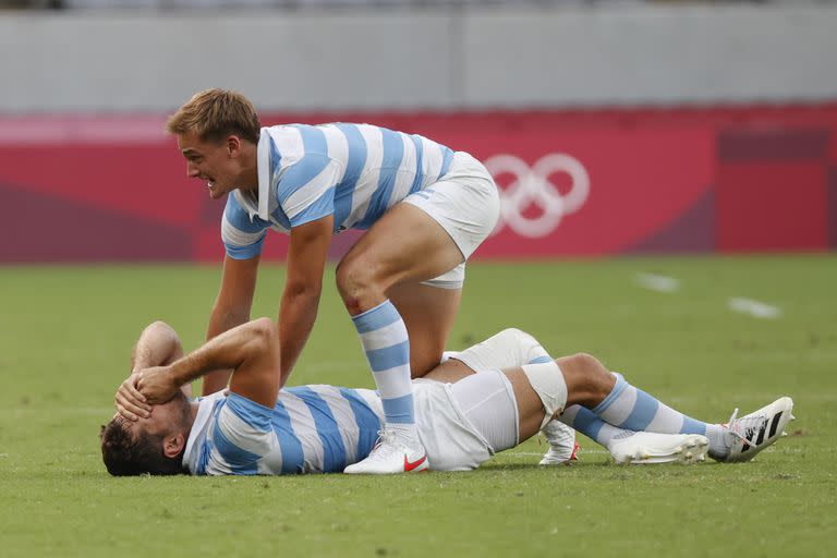 Rugby seven Los Pumas vs Gran Bretaña por la medalla de bronce en el estadio de Tokio. Triunfo y medalla de bronce para el equipo nacional.