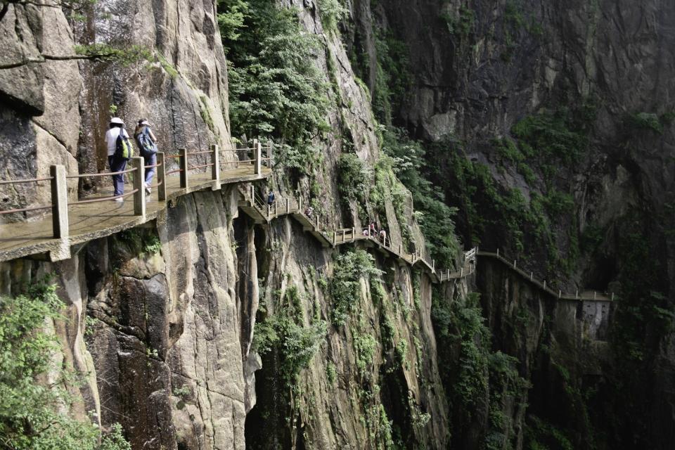 Walk Up Mount Huashan, China