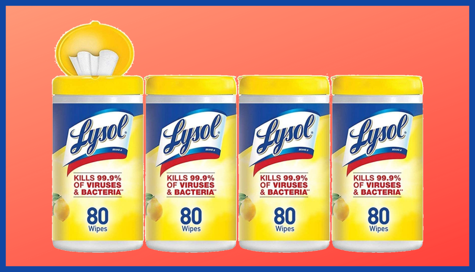 Now's your chance to stock up on Lysol Disinfecting Wipes. (Photo: Amazon)