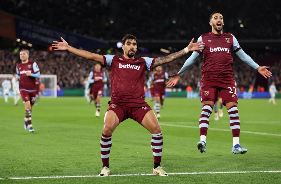 Match winner: Paqueta scored the only goal of the game on Thursday night (Getty Images)