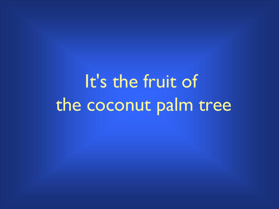 What is coconut?