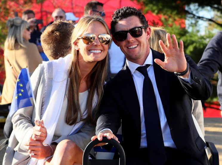 Rory McIlroy and Erica Stoll are set to say their ‘I do’s. (Getty Images)