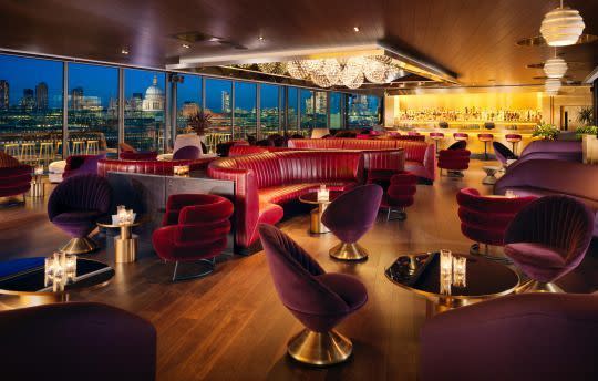 The Rumpus Room: for a serious view. Photo: Mondrian London at Sea Containers