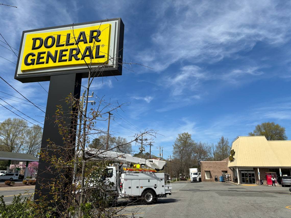 Outside the Dollar General store on Broad St in Durham, near Duke University’s West Campus. Brian Gordon