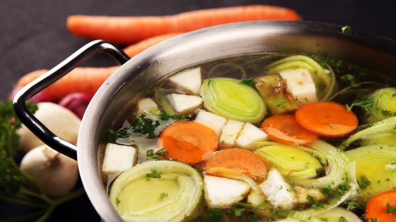 vegetable stock pot