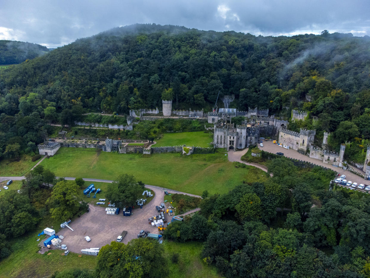 Preparations have been going on at Gwrych Castle since the start of September. (Peter Byrne/PA/Getty)