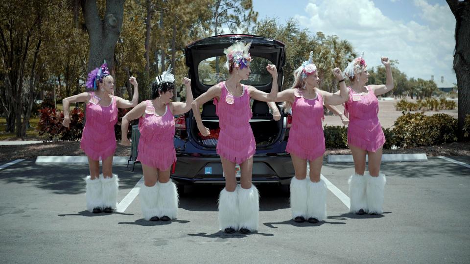 A still from the 2022 documentary "Calendar Girls." The Southwest Florida dance troupe performs at this year's Shell Factory St. Patrick's Day Bash.