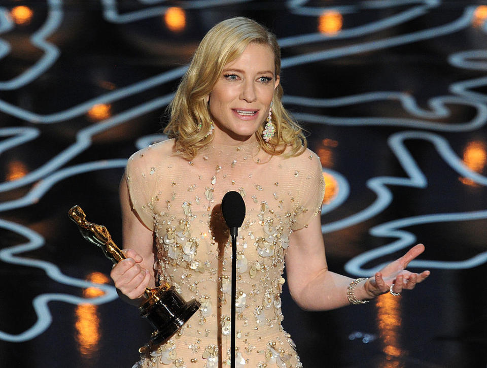 Für ihre Rolle in „Blue Jasmine“ erhielt Blanchett den Oscar als beste Hauptdarstellerin. (Bild: Getty Images)